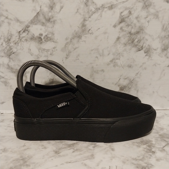 Pre-owned vans asher platform slip on - Picture 2 of 9